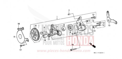 OELPUMPE (1) (XR250RE) XR250RE de 1984